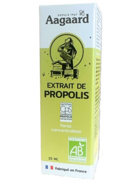 Extrait de Propolis 15ml Aagaard flacon défenses naturelles abcbeauté