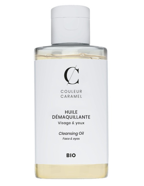Huile Démaquillante Bio Visage et Yeux 125 ml Couleur Caramel traces de maquillage bio Abcbeauté