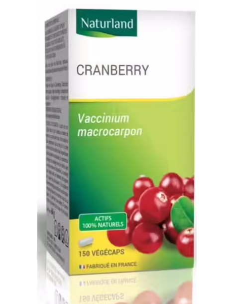 Cranberry Canneberge 150 Gélules Végécaps Naturland