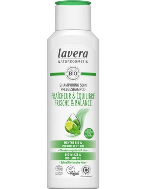 Shampooing fraicheur et équilibre 250ml LAVERA, shampoing bio, abcbeauté
