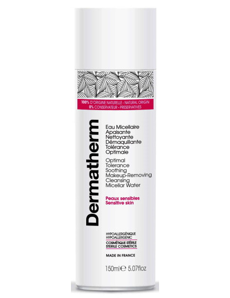 Eau micellaire apaisante nettoyante démaquillante tolérance optimale 150ml Dermatherm