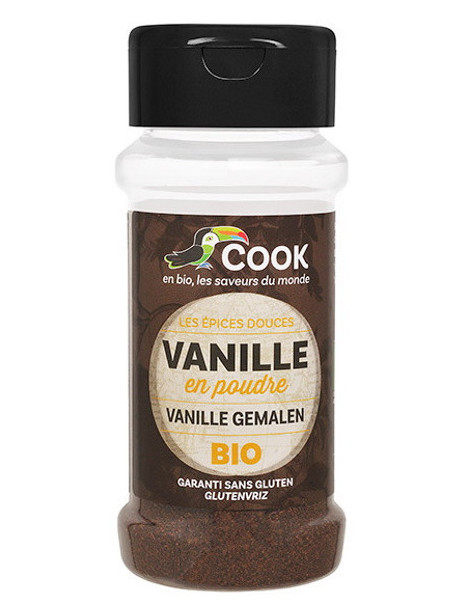 Vanille bio poudre 10 gr Cook vanilla planifolia ecocert Abcbeauté alimentation épices