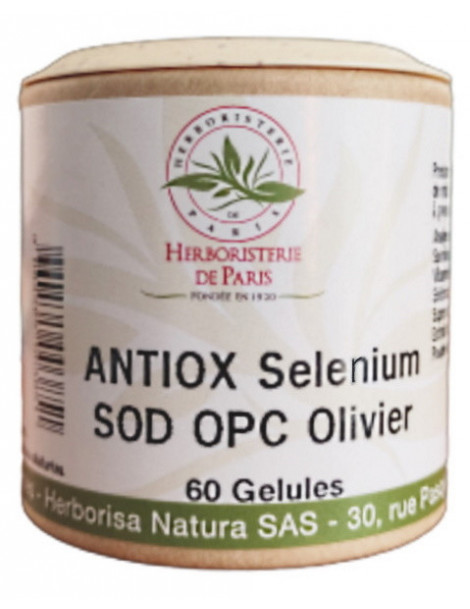Ultra Antiox sélénium SOD OPC Olivier 60 capsules végétales antioxydant selenium spiruline Aromatic provence