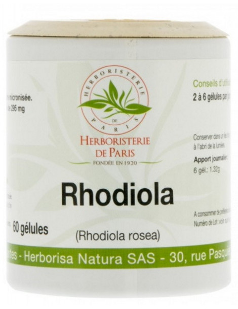 Rhodiola Rosea 220mg 60 Gélules Herboristerie de paris calme et revitalise l'organisme Abcbeauté santé