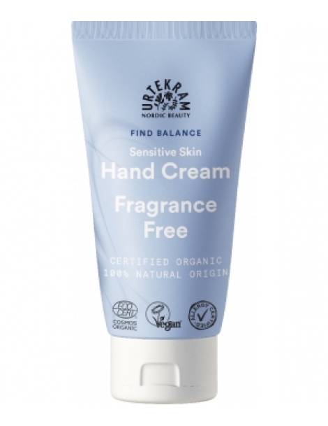 Crème pour les mains nourrissante sans parfum 75 ml Urtekram mains sensibles et fragiles Abcbeauté cosmétique bio