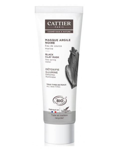 Masque à l'argile noir detoxifie 100 ml Cattier terre de sarval purifiante Abcbeauté argilothérapie