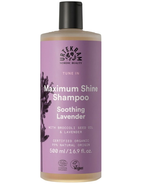 Shampooing cheveux normaux Soothing Lavender 500 ml Urtekram brillance ultra souplesse Abcbeauté capillaire