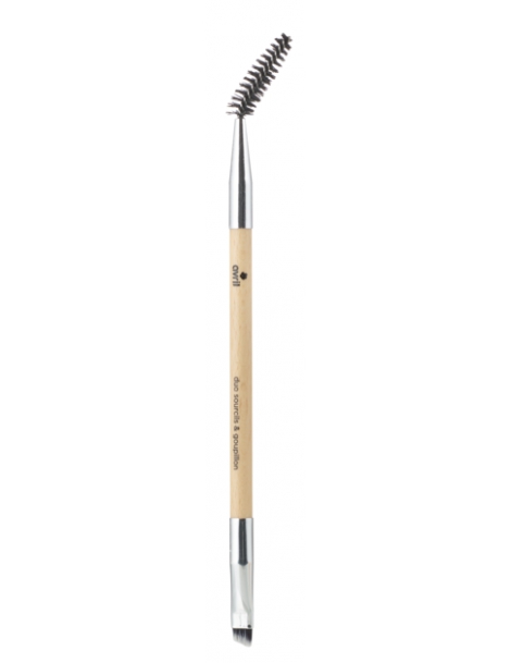 Pinceau duo sourcils et goupillon Avril maquillage des sourcils Abcbeauté
