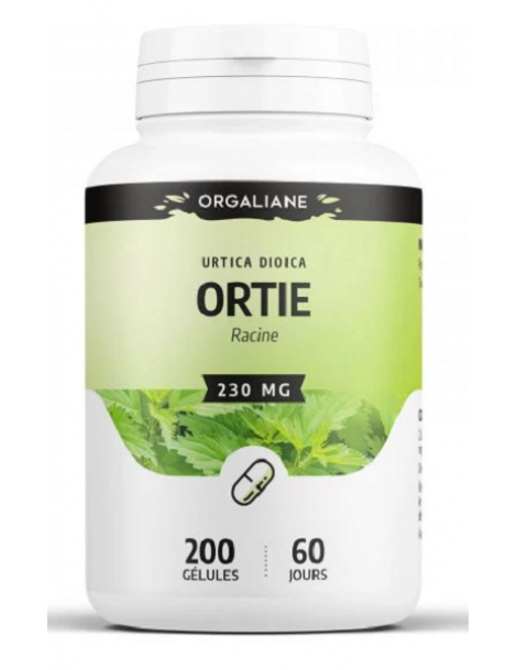 Ortie racine 250 MG 200 gélules GPH Diffusion bien être de la prostate optimisation urinaire Abcbeauté