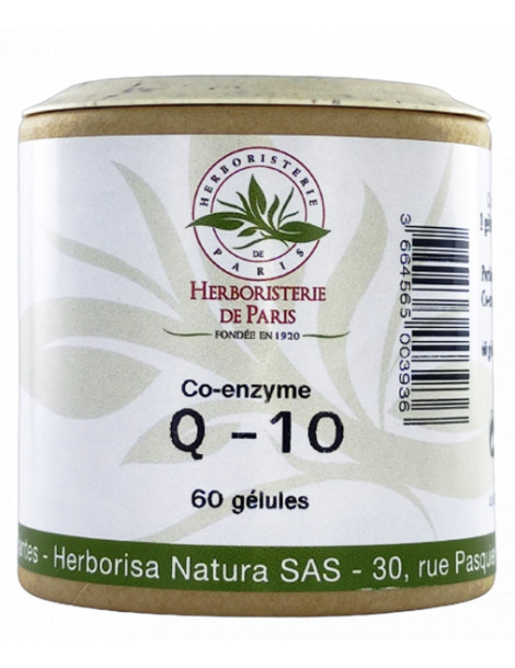 Coenzyme Q10 100mg 60 gélules Herboristerie de paris action antioxydante Abcbeauté