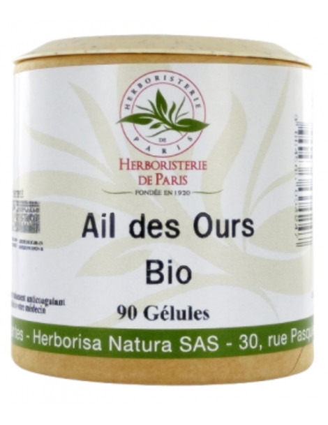 Ail des Ours bio 90 gélules Herboristerie de paris soutien cardio-vasculaire optimise la pression artérielle Abcbeauté