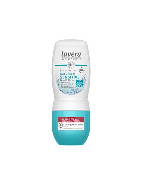 Déodorant Roll on Calendula Aloé Vera Bio BASIS  50ml Lavera - produit d'hygiène pour le corps