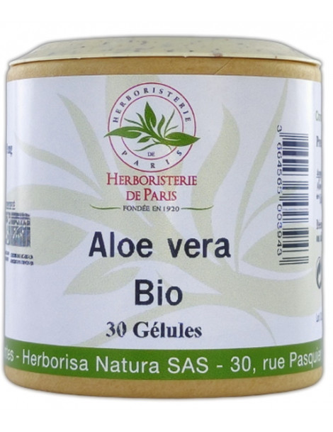 Aloe Vera bio 30 gélules Herboristerie de paris aloe barbadensis miller digestion transit Abcbeauté