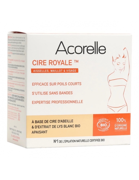 Cire Royale pot de 100gr Acorelle cire d'épilation naturelle Abcbeauté