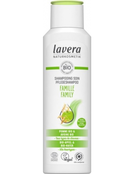 Shampoing Famille Pomme Quinoa 250 ml Lavera douceur et hygiène capillaire familiale Abcbeauté