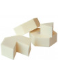 Eponge naturelle prédécoupée Couleur Caramel latex naturel facilite la pose du fond de teint Abcbeauté