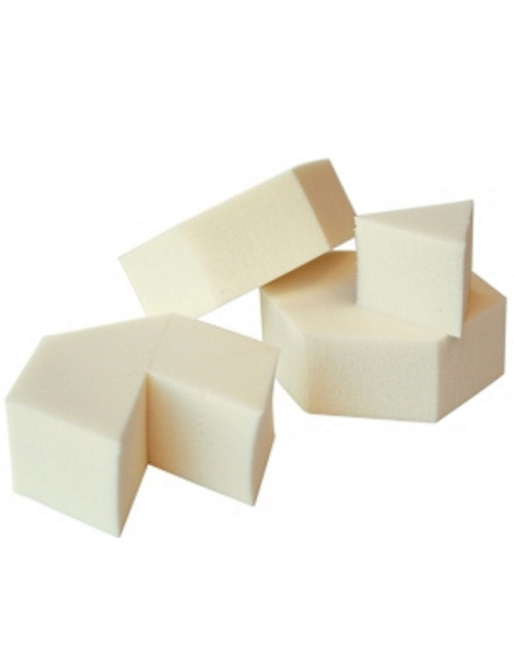 Eponge naturelle prédécoupée Couleur Caramel latex naturel facilite la pose du fond de teint Abcbeauté