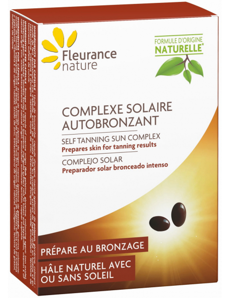 Complexe solaire autobronzant 30 capsules Fleurance Nature exposition au soleil protection Abcbeauté
