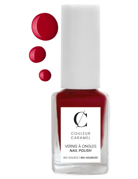 Vernis à ongles No 08 Rouge mat 11 ml Couleur Caramel teinte classe et sophistiquée Abcbeauté maquillage