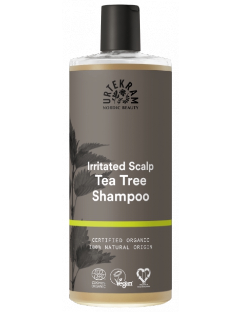 Shampoing HE d'Arbre à Thé Cuir chevelu irrité 500ml Urtekram tea tree aloe vera antibactérien Abcbeauté