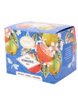 Tisane Be cube Sommeil bio 20 sachets 36 gr recharge carton Provence d'Antan aubépine mélisse marjolaine Abcbeauté