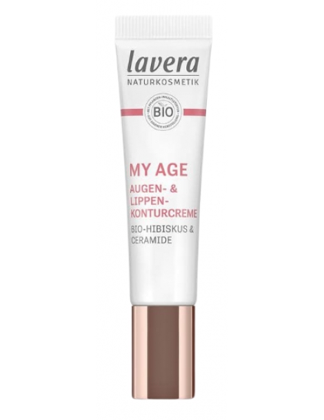 MY AGE Crème contour des yeux et lèvres 15 ml Lavera karité coco hibiscus grenade Abcbeauté