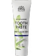 Dentifrice Menthe et Fluor 75 ml Urtekram myrrhe aloe vera magnolia Abcbeauté bucco dentaire