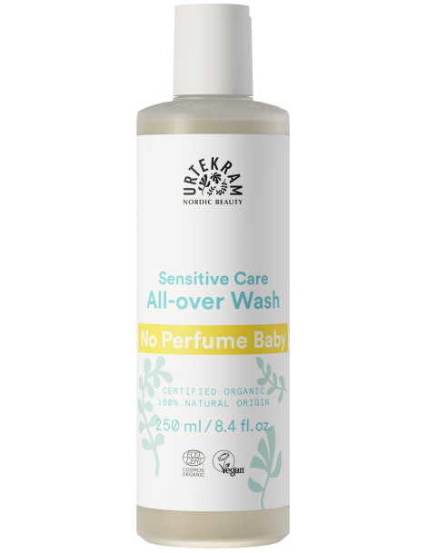 Gel Lavant bébé corps et cheveux sans parfum 250 ml Urtekram peau fragile et délicate de votre bébé Abcbeauté