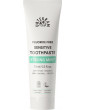 Dentifrice Menthe forte Sensitive 75 ml Urtekram sans fluor renforce les gencives et l'haleine Abcbeauté