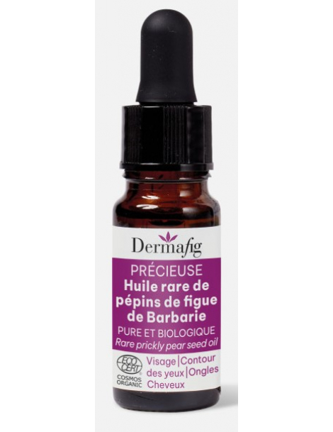 Huile de pépins de figue de Barbarie 10ml Dermafig huile précieuse 100% Opuntia Ficus Indica Seed Oil Abcbeauté