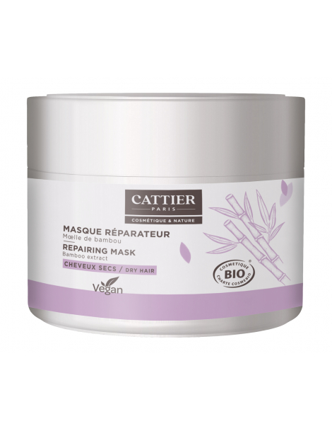 Masque capillaire réparateur 200 ml Cattier moelle de bambou souplesse et brillance Abcbeauté