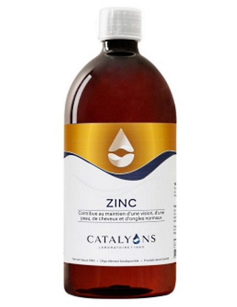 Zinc oligo-élément 1 Litre Catalyons zinc 1000ml métabolisme défenses naturelles Abcbeauté