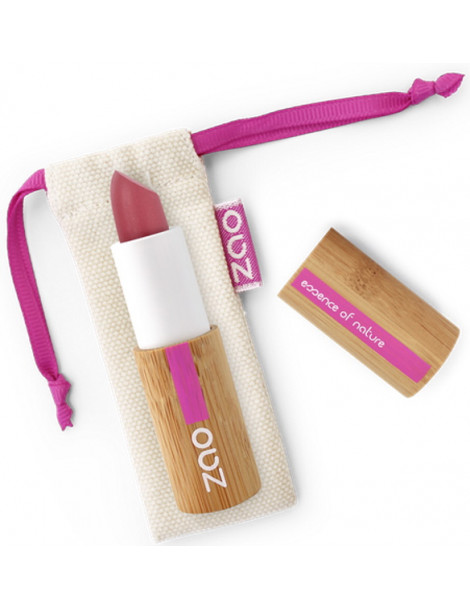 Rouge à lèvres Mat 469 Rose Nude 3.5gr Zao Makeup teinte nu nude légèrement rosée Abcbeauté maquillage bio