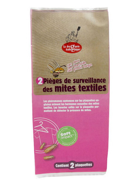 Contrôle des mites textiles 2 plaquettes 2gr La Droguerie Ecologique controle des mites sur 50m2 Abcbeauté