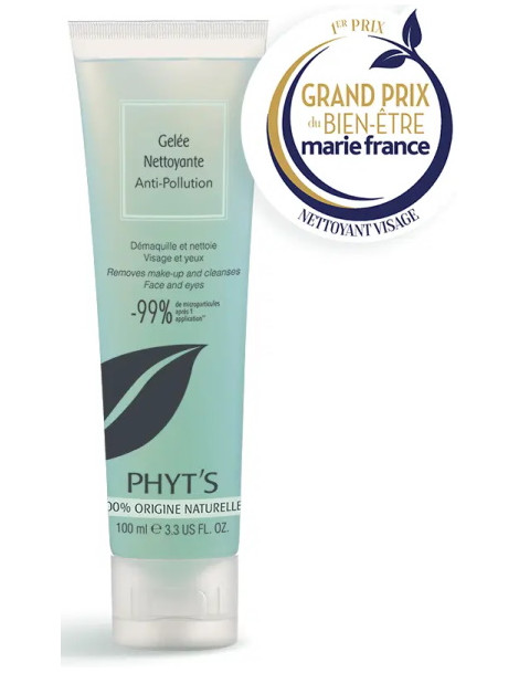 Gelée Nettoyante Anti Pollution Reviderm 100 ml Phyt's huile gélifiée devient un lait démaquillant Abcbeauté