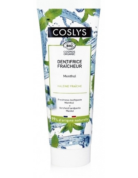 Dentifrice fraicheur Menthol 75 ml Coslys rafraichissant Abcbeauté hygiène bucco dentaire