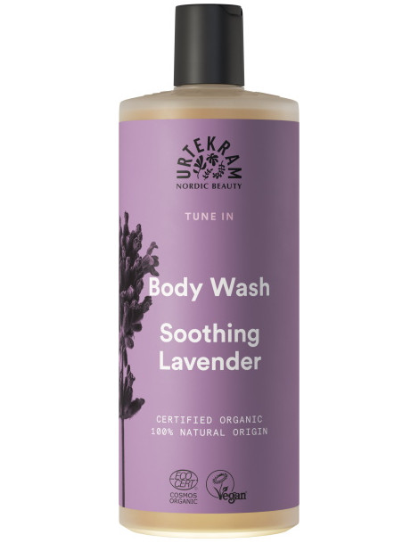 Gel douche apaisant Soothing Lavender 500 ml Urtekram gel douche à la lavande Abcbeauté