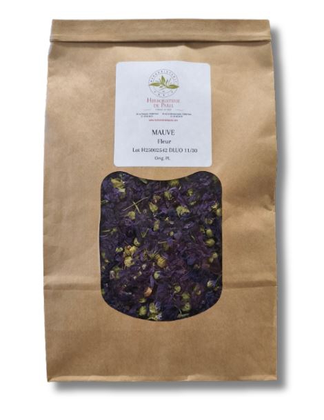 Tisane Mauve du Nord fleur 100 gr Herboristerie de Paris émolliente lénitive adoucissante Abcbeauté