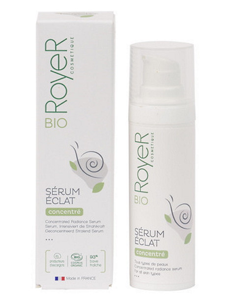 Sérum Eclat concentré à la bave fraîche d'escargot 30ml - Royer collagène allantoine antirides Abcbeauté