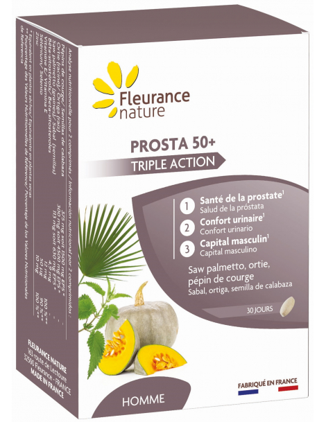 Prosta 50 Plus 60 comprimés Fleurance Nature prostate confort urinaire masculin Abcbeauté