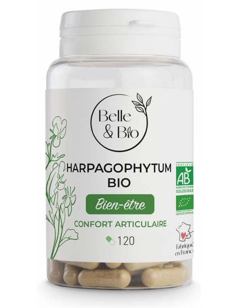Harpagophytum Bio 120 gélules Belle et Bio griffe du diable harpagosides articulations Abcbeauté