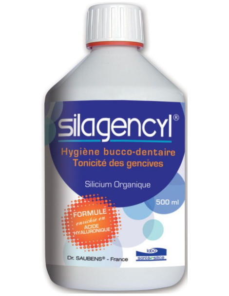 Silagencyl Bain de Bouche 500 ml - Labo Santé Silice solution d'hygiène bucco dentaire Abcbeauté