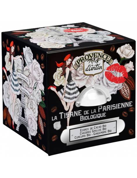 Tisane de la parisienne biologique boite métal 24 sachets Provence d'Antan infusion bio sensuelle et élégante Abcbeauté