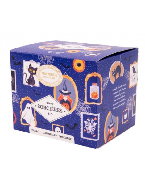Tisane Bio Sortilège des sorcières 20 sachets Recharge carton Provence d'Antan infusion des sorciers Abcbeauté