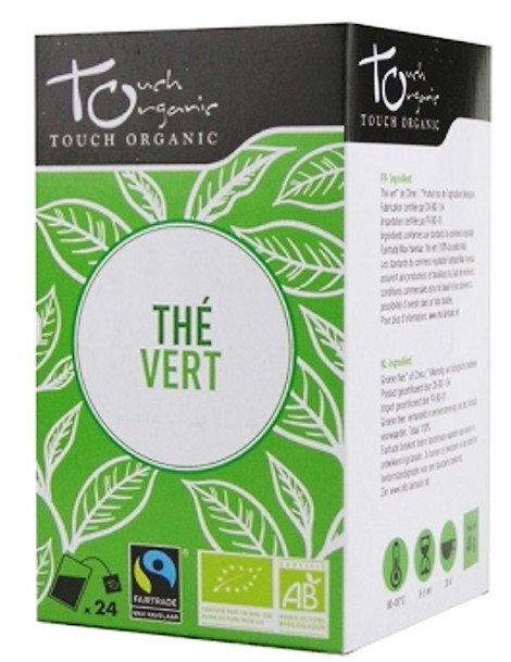 Thé vert BIO 24 sachets 48g Touch Organic camellia tea vert émeraude Abcbeauté herboristerie