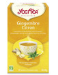 Infusion Gingembre Citron 17 infusettes Yogi Tea tisane défenses naturelles énergie Abcbeauté herboristerie