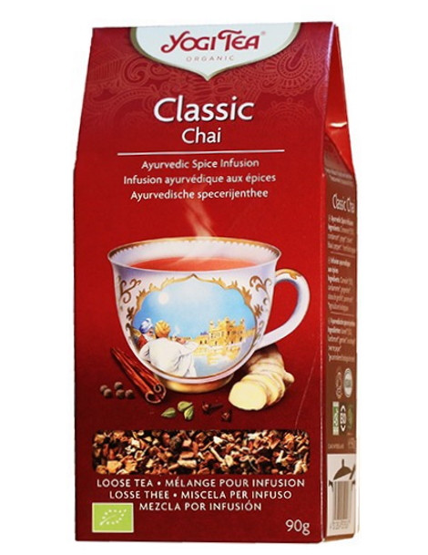 Infusion Classic Chai sans théine Vrac 90 gr Yogi tea énergie tonus revitalisation abcbeauté herboristerie