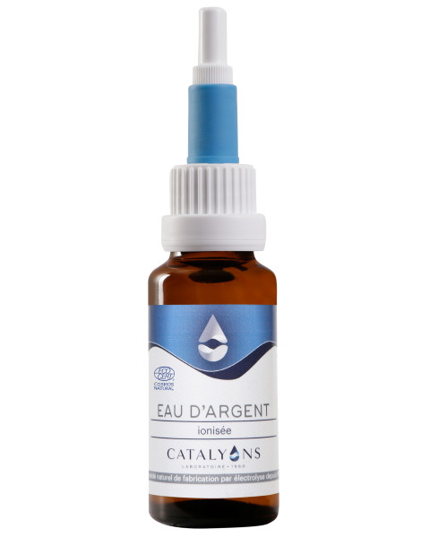 Eau d'argent colloïdal 20PPM 20 ml Catalyons antiseptique cutané Abcbeauté