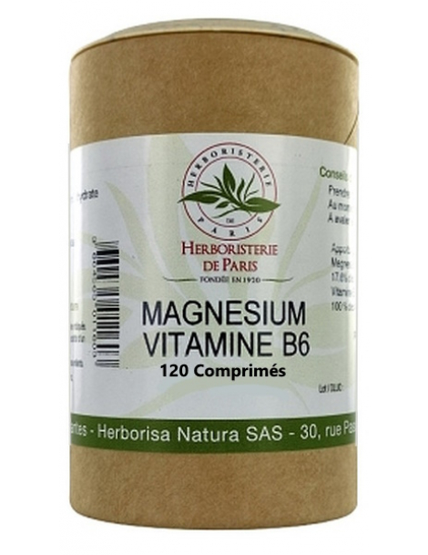 Magnésium Vitamine B6 200 gélules Herboristerie de Paris lactate de magnésium Magnésium Oligo Eléments abcBeauté