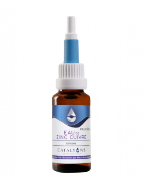 EAU de ZINC CUIVRE 20ml Catalyons Oligo éléments eau oculaire Abcbeauté
